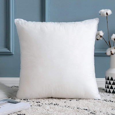 ORCHEED Microfibre Solid Cushion Pack of 1(White)