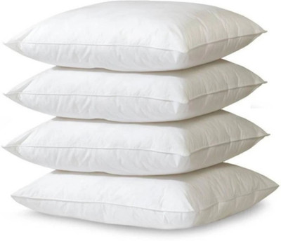 Rolling Animal Polyester Fibre Abstract Baby Pillow Pack of 4(White)