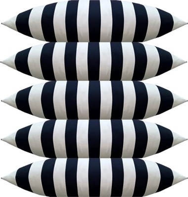 Swikon star Microfibre Stripes Sleeping Pillow Pack of 5(White)