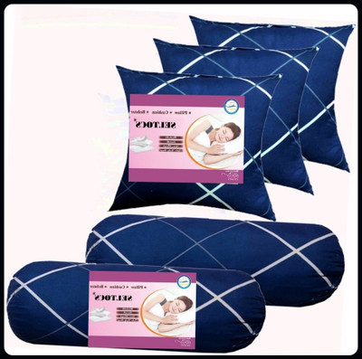 RUSHABH ENTERPRISE COMFORT Microfibre Abstract Sleeping Pillow Pack of 1(Blue)