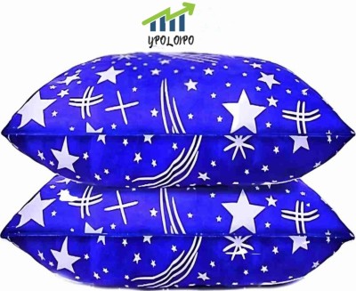 GUNVAR INDIA PRIVATE LIMITED LUXURY Polyester Fibre Solid Sleeping Pillow Pack of 2(Blue)