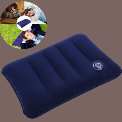 Naosucura Air Travel Pillow Pack of 1 Solid NaosuCura Soft Chill(Blue)