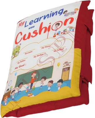 Bholu Cotton, Microfibre Baby Pillow Pack of 1 Animals, Birds, Fruits, Quotes, Nature, Alphanumeric This cushion will make a perfect addition to a kid's roomplayroom or nursery-012(Red)