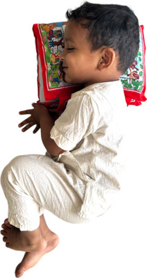 SHREE VRAJVILAS ENTERPRISE Microfibre Baby Pillow Pack of 1 Toons & Characters Entertaiment(Red, Multicolor)