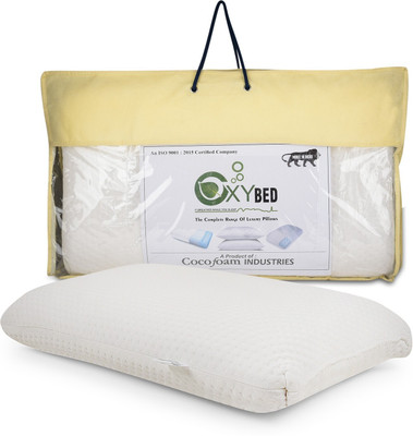 GiftingAffair Cool Gel Standard Pillow Suitable For Back & Side Sleepers With Removable Cover Memory Foam Solid Orthopaedic Pillow Pack of 1(White)