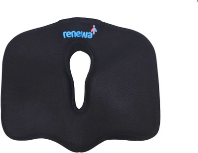 Renewa Foam Abstract Cushion Pack of 1(Black)