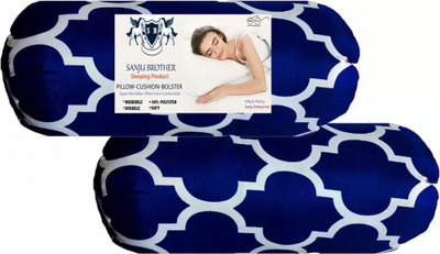 SANJU BROTHER LUXORY Microfibre Solid Bolster Pack of 2(JALAR)
