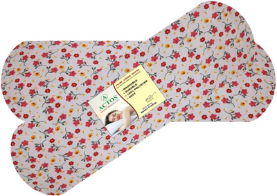 ACTOS Microfibre Floral Bolster Pack of 2(Multicolor)