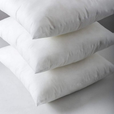 HABBITA Polyester Fibre Solid Cushion Pack of 5(White)