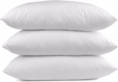 Barbarik Ultra Soft Microfiber Sleeping Pillow Microfibre Solid Sleeping Pillow Pack of 3(White)