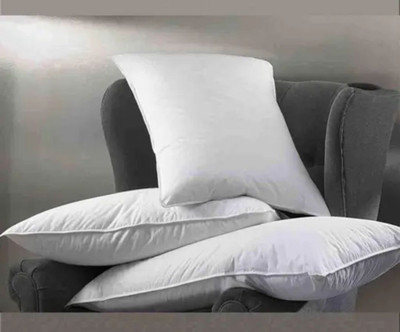 YPOLOIPO Polyester Fibre Sleeping Pillow Pack of 3 Abstract LUXURY(White)