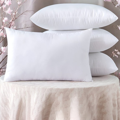 GZZZSD Memory Foam Solid Sleeping Pillow Pack of 4(White)