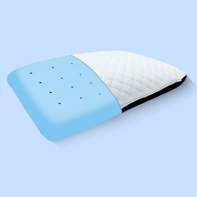 Sleepsia Memory Foam Solid Sleeping Pillow Pack of 1(White/Black)