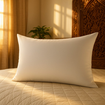 SUENO Microfibre Solid Sleeping Pillow Pack of 1(White)