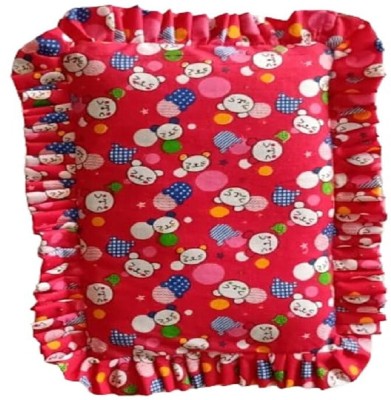 Aaradhya Enterprises Cotton Floral Baby Pillow Pack of 1(Red)