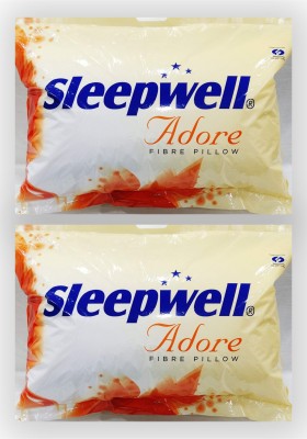 Sleepwell Pillow Set || Comfort And Support Pillow Microfibre Solid Sleeping Pillow Pack of 2(White)