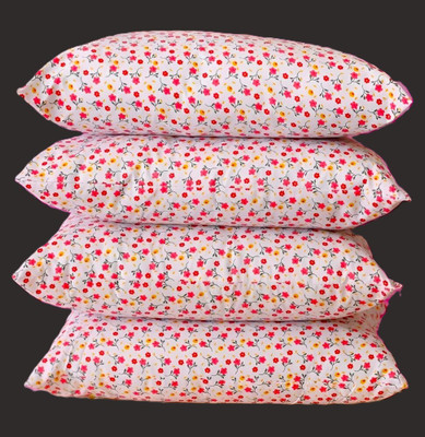 TWIROX LUXURY Polyester Fibre Floral Sleeping Pillow Pack of 4(PRINTED)