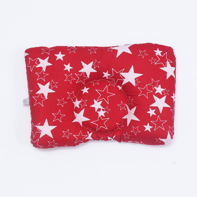 Kradyl Kroft Microfibre Solid Baby Pillow Pack of 1(Red)