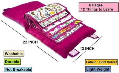 ALAKHEXPORT Learning Cushions & Pillows Cover Cotton Toons & Characters Baby Pillow Pack of 1(Multicolor)
