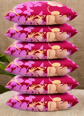 Urmila Creation Microfibre Sleeping Pillow Pack of 6 Solid LUXURY(Pink)