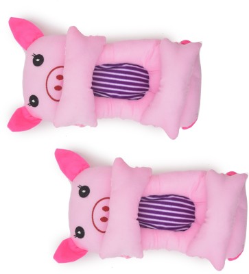 RRC NA Cotton Solid Baby Pillow Pack of 2(Pink)