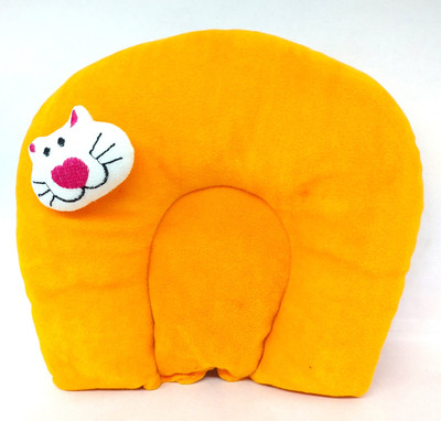 Omvista Microfibre Solid Sleeping Pillow Pack of 1(Dark Yellow)