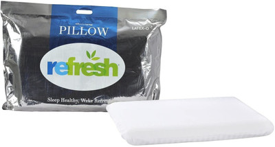 Refresh Latex-O Soft Foam For Enhanced Feel Foam Solid Sleeping Pillow Pack of 1(White)