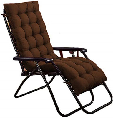 aeTHEric Microfibre Solid Chair Pad Pack of 1(Brown)