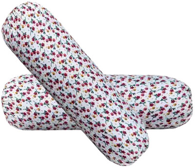 PALVIT Microfibre Abstract Bolster Pack of 2(Multicolor)