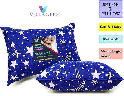 Gaulpastore LUXURY Microfibre Abstract Sleeping Pillow Pack of 2(Blue)