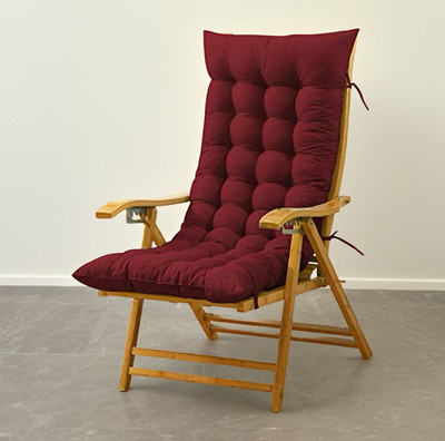 SOFT SNOOZE Microfibre Chair Pad Pack of 1 Solid Soft Luxury(Maroon)