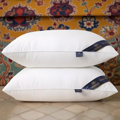 CIEZAR Microfibre Sleeping Pillow Pack of 2 Solid(White)