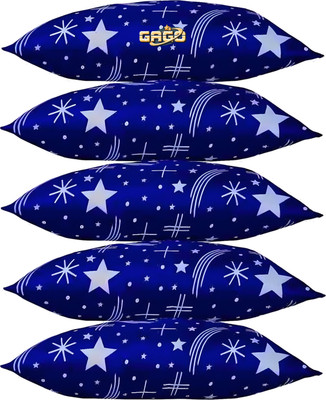 GAGO LUXURY Polyester Fibre Abstract Sleeping Pillow Pack of 5(BLUE STAR)