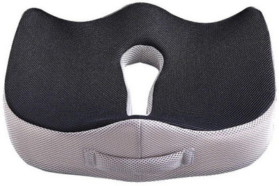 Renewa Foam Solid Orthopaedic Pillow Pack of 1(Black And Grey)