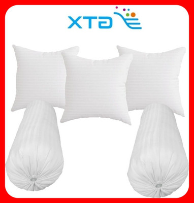 GTX Microfibre Bolster Pack of 5 Stripes(White)
