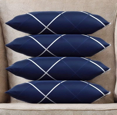 Urmila Microfibre Sleeping Pillow Pack of 4 Solid LUXURY(Blue)