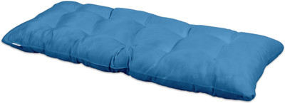 Vargottam Polyester Fibre Solid Chair Pad Pack of 1(Medium Blue)