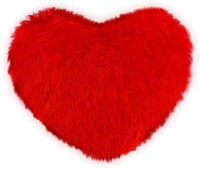 ME&YOU Heart Shape Pillow Microfibre Solid Cushion Pack of 1(Red)