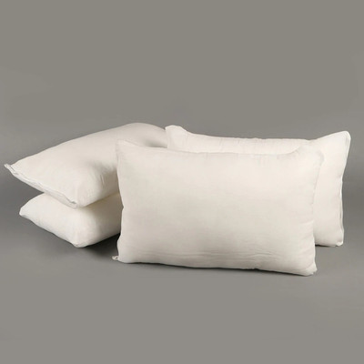 softlyf Microfibre Solid Cushion Pack of 4(White)