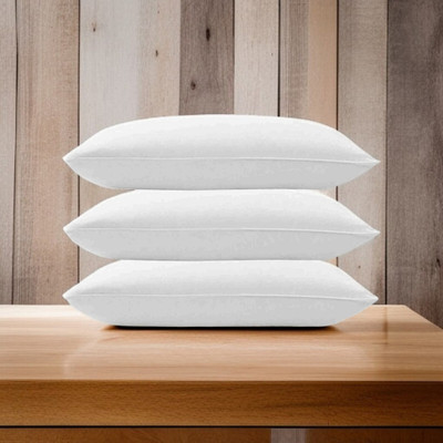 fulffystyl Microfibre Sleeping Pillow Pack of 3 Abstract LUXURY(White)
