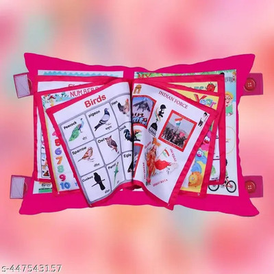 MICRO BELIEVE Cotton Baby Pillow Pack of 1 Solid(Pink)