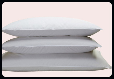 Urmila Creation Luxury Cotton Solid Sleeping Pillow Pack of 3(White)