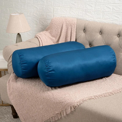 Wakefit Polyester Fibre Bolster Pack of 2 Solid(Teal)