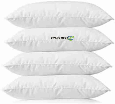 LIPONOS Polyester Fibre Sleeping Pillow Pack of 4 Abstract LUXURY(White)