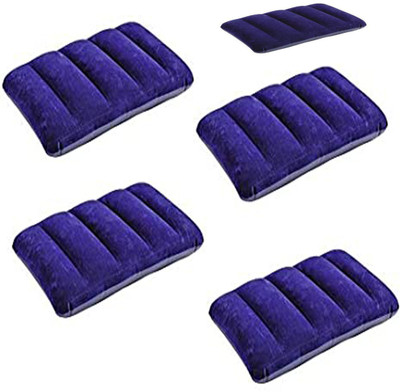 Periwinkle Air Solid Travel Pillow Pack of 5(Blue)