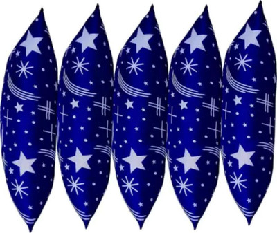 Navi collection Microfibre Abstract Sleeping Pillow Pack of 5(SKY BLUE CHECK)