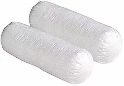 PALVIT Microfibre Abstract Bolster Pack of 2(White)
