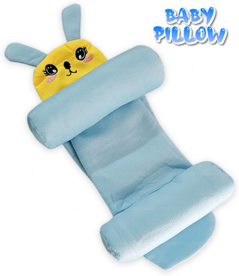 Hellobear Polyester Fibre Baby Pillow Pack of 1 Animals Baby Neck Pillow(Blue)