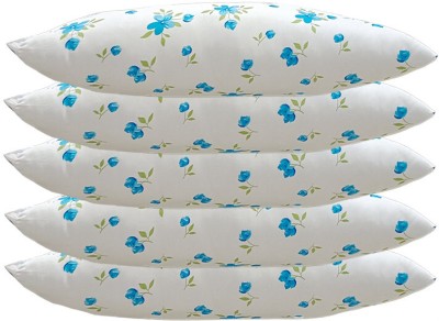 SANJU BROTHER Microfibre Floral Sleeping Pillow Pack of 5(Blue)