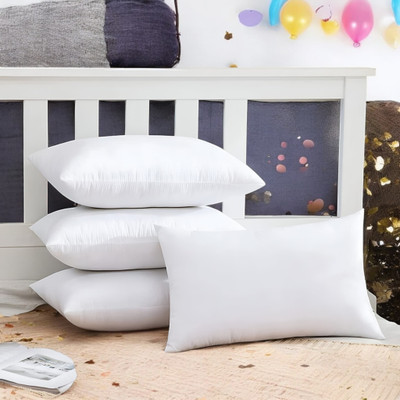 GZZZSD Memory Foam Solid Sleeping Pillow Pack of 4(White)